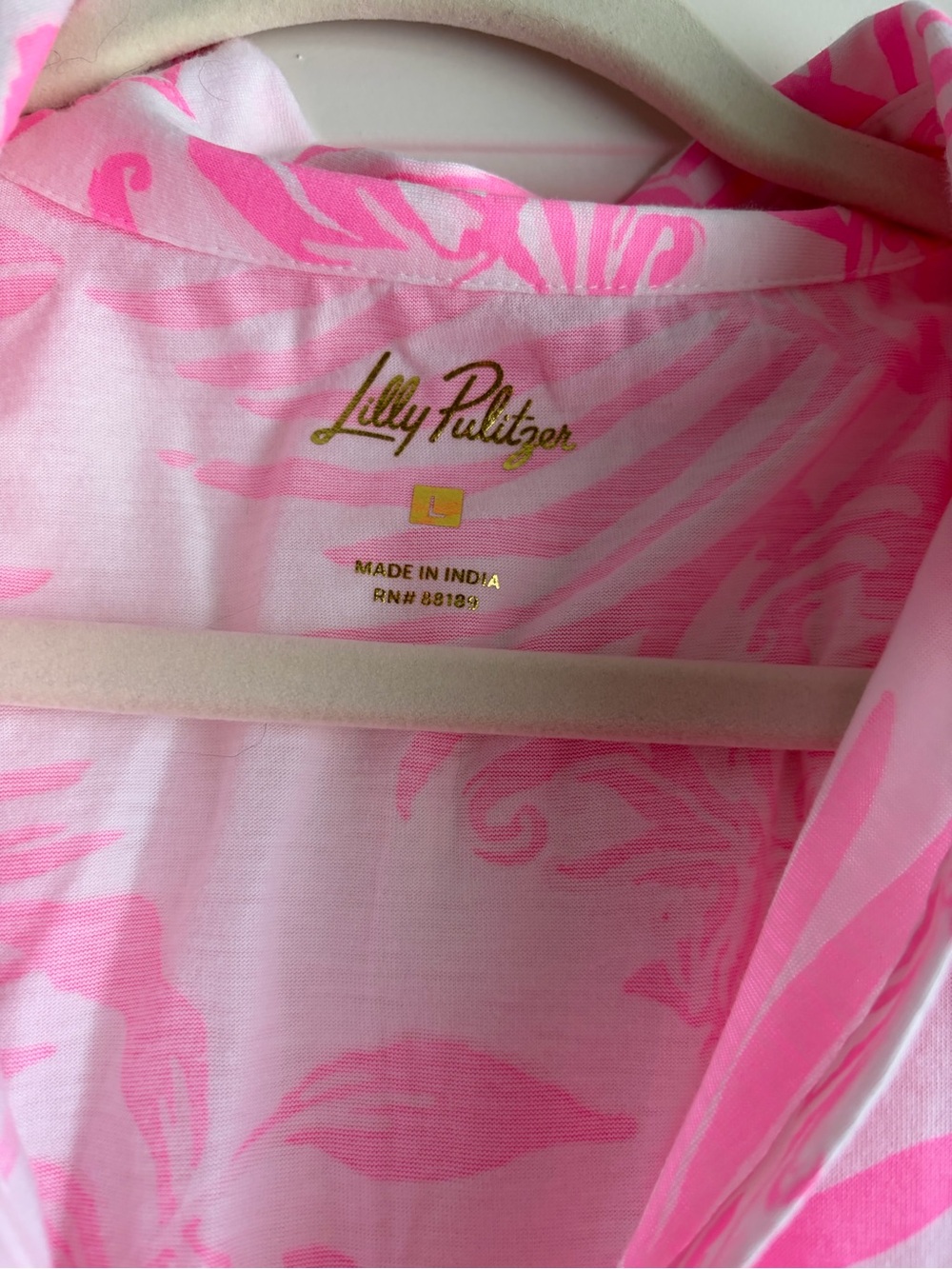 Lilly Pulitzer Bright Pink & White Printed dress - Picture 2 of 4